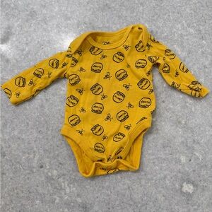 Disney Winnie the Pooh Honey Pot Long Sleeve NB Baby Onesie